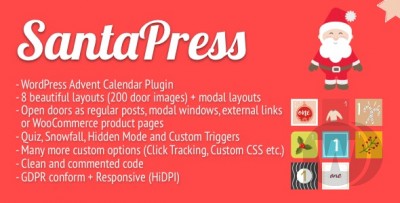 SantaPress v1.7.0 - WordPress 活动日历测验插件插图