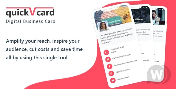 QuickVCard v1.6 - 数字名片 (SaaS) 源码插图