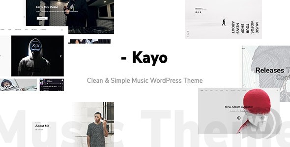 Kayo v1.4.0 - 简单的 WordPress 音乐主题插图