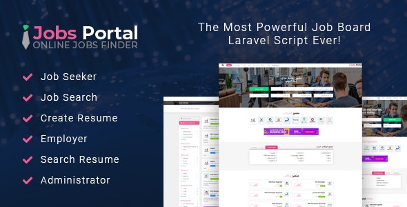 Jobs Portal v3.4 – 求职招聘 Laravel 源码插图