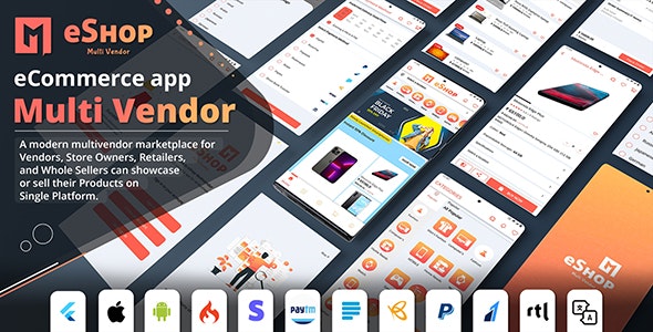 eShop v2.0.5 – Flutter Multi Vendor eCommerce Full App插图