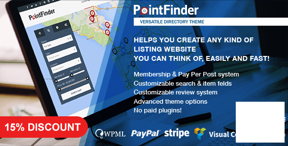 Point Finder Directory v2.0.2 - Wordpress 目录模板插图