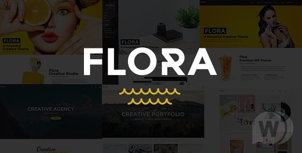 Flora v1.7.4 - 响应式创意 WordPress 主题插图