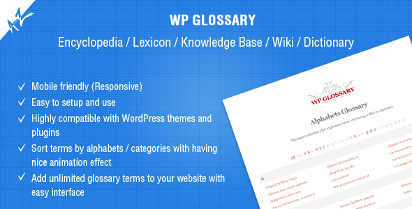 WP Glossary v2.6（已汉化） - Wordpress百科全书、词典、知识库插件插图