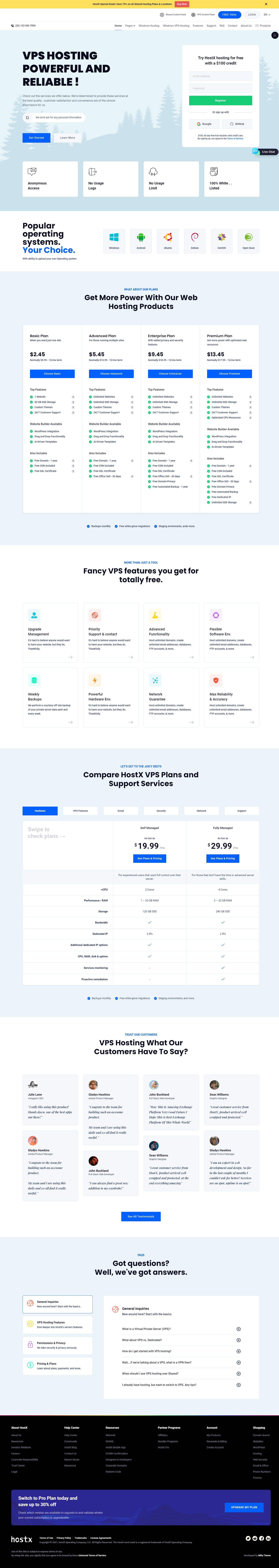 HostX v2.2.1 - 高级托管模板插图(1)