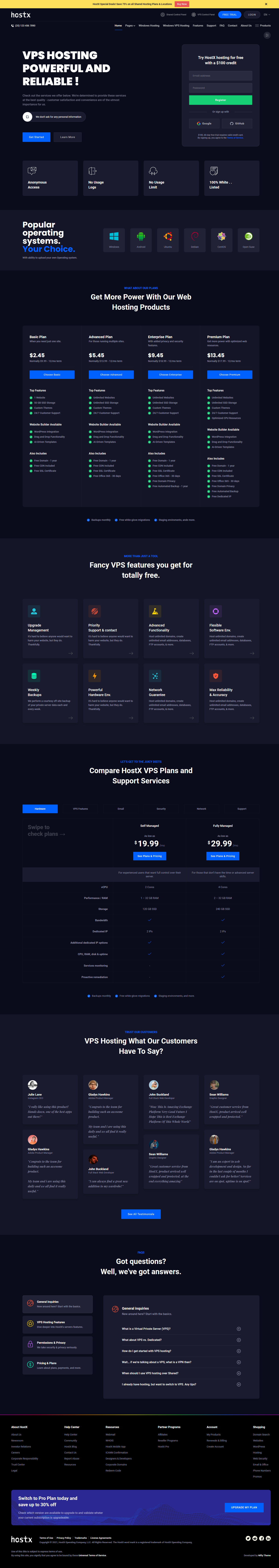 HostX v2.2.1 - 高级托管模板插图(2)