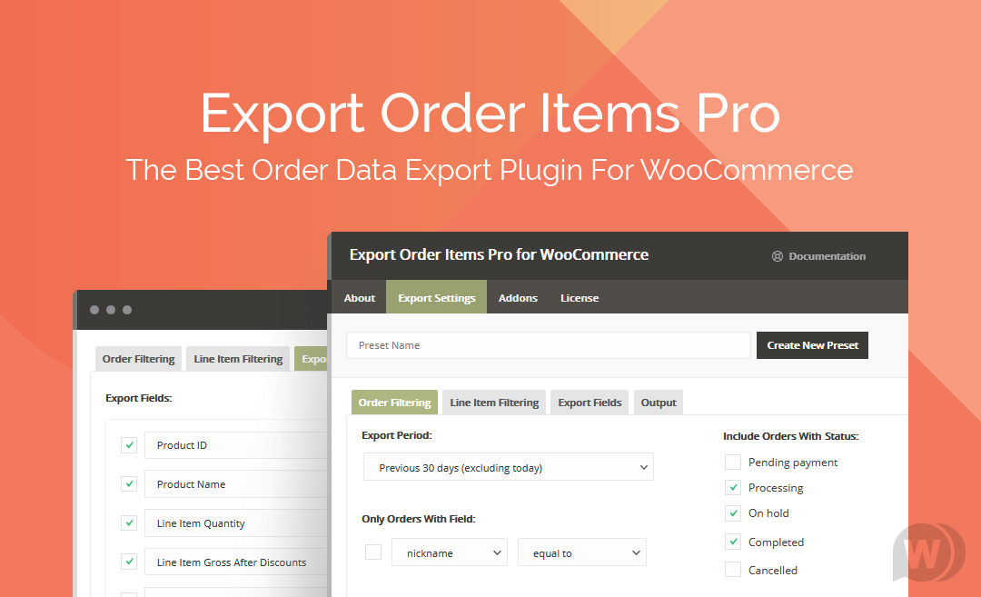 Export Order Items Pro for WooCommerce v2.1.33插图