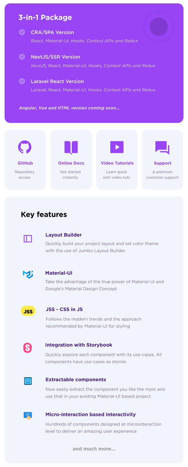 Jumbo React v5.5.0 - BootStrap 4 管理面板模板插图(4)