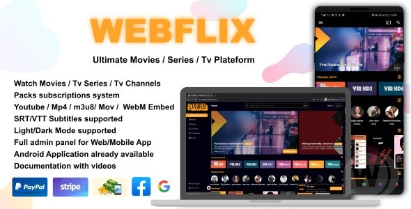 WebFlix v1.5 - 看电影/电视的源码插图