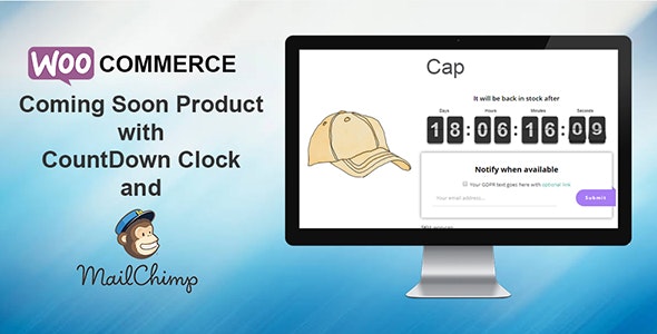 WooCommerce Coming Soon Product with Countdown v3.7 - WooCommerce产品发布倒计时插件插图