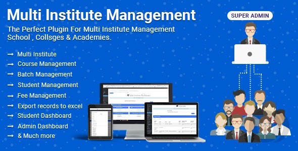 Multi Institute Management v7.6 - Wordpress 多学院管理插件插图
