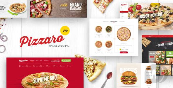 Pizzaro v1.3.12 - 快餐店的 WooCommerce 模板插图