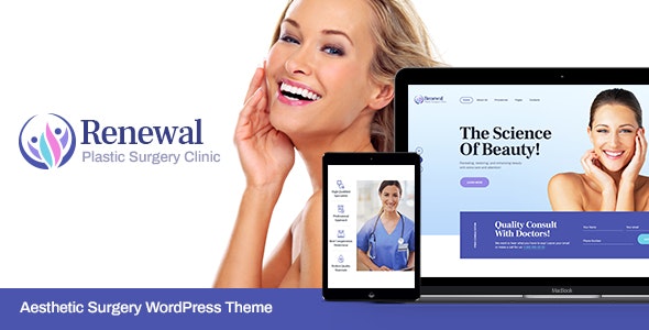 Renewal v1.0.8 - 整形外科诊所医疗 WordPress 主题插图