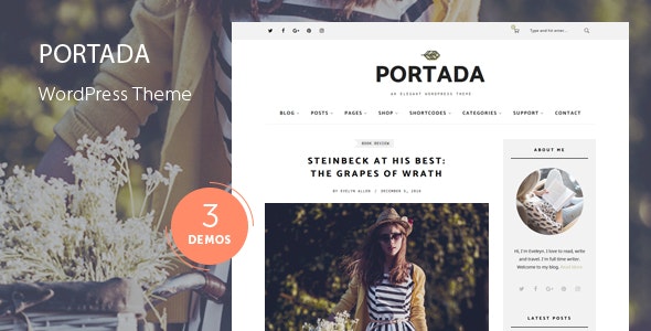 Portada v2.1 - WordPress优雅的博客主题插图