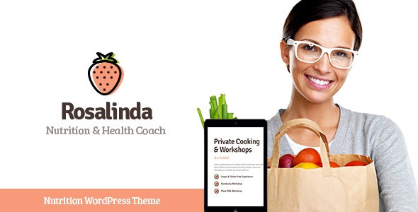 Rosalinda v1.0.5 - 健康教练和素食生活方式博客 WordPress 主题插图