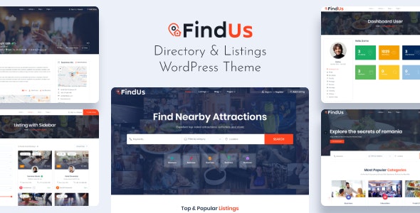 Findus v1.1.44 - 目录列表 WordPress 主题插图