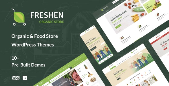 Freshen v1.0.11 - 有机食品商店 WordPress 主题插图