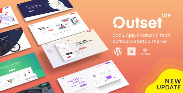 The Outset v1.2.1 - 用于 Saas 和 Startup 的多用途 WordPress 主题插图