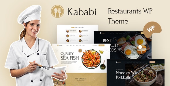 Kababi v1.0.4（已汉化） - WordPress餐饮美食主题插图