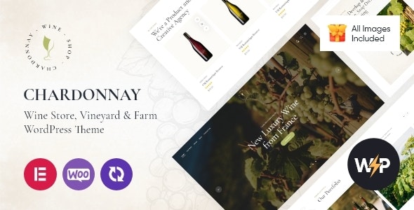 Chardonnay v1.10.0 - WordPress葡萄酒商店和葡萄园主题插图