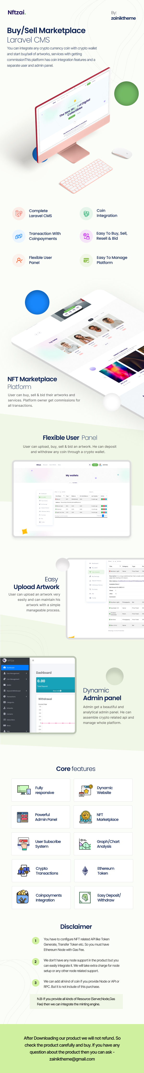 Nftzai v2.1（已汉化） - NFT 市场的 Laravel 源码插图(1)