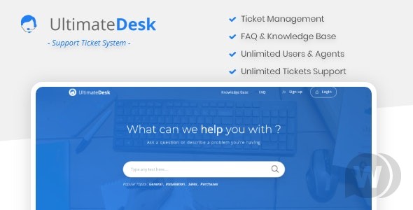 UltimateDesk v1.4 - 带有知识库和常见问题的票务系统插图