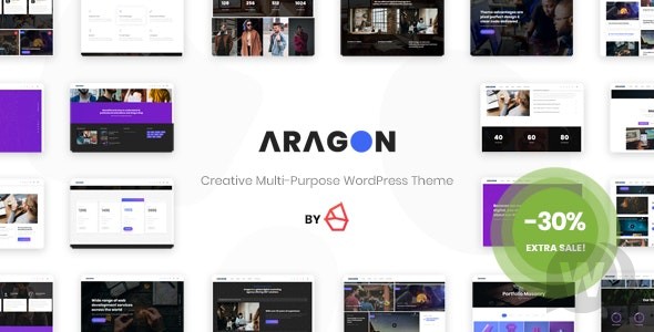 Aragon v3.0 - 创意多用途 WordPress 主题插图