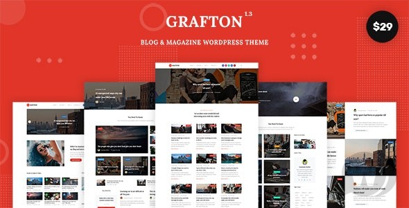 Grafton v1.6 - 博客的 WordPress 主题插图