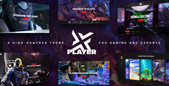 PlayerX v2.1 – 游戏和电子竞技的高性能主题插图