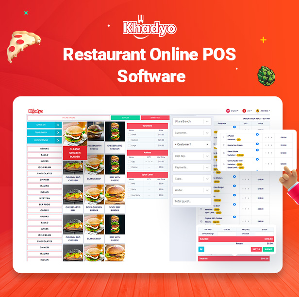 Khadyo Restaurant Software v3.5.0 - 带 POS 的在线食品订购网站插图(2)