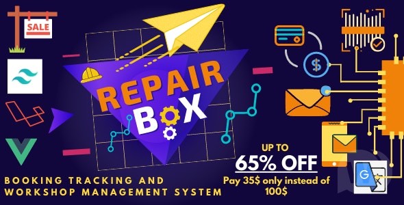 Repair box v1.1.2 - 用于订购维修、跟踪和管理车间的系统