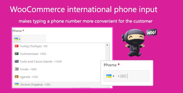 WooCommerce international phone input v2.1.5（已汉化）