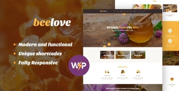 Beelove v1.2.6 - 蜂蜜生产和糖果在线商店WordPress主题