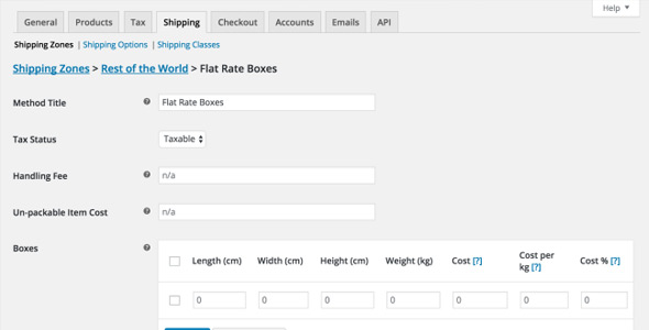 WooCommerce Flat Rate Box Shipping v2.2.3插图