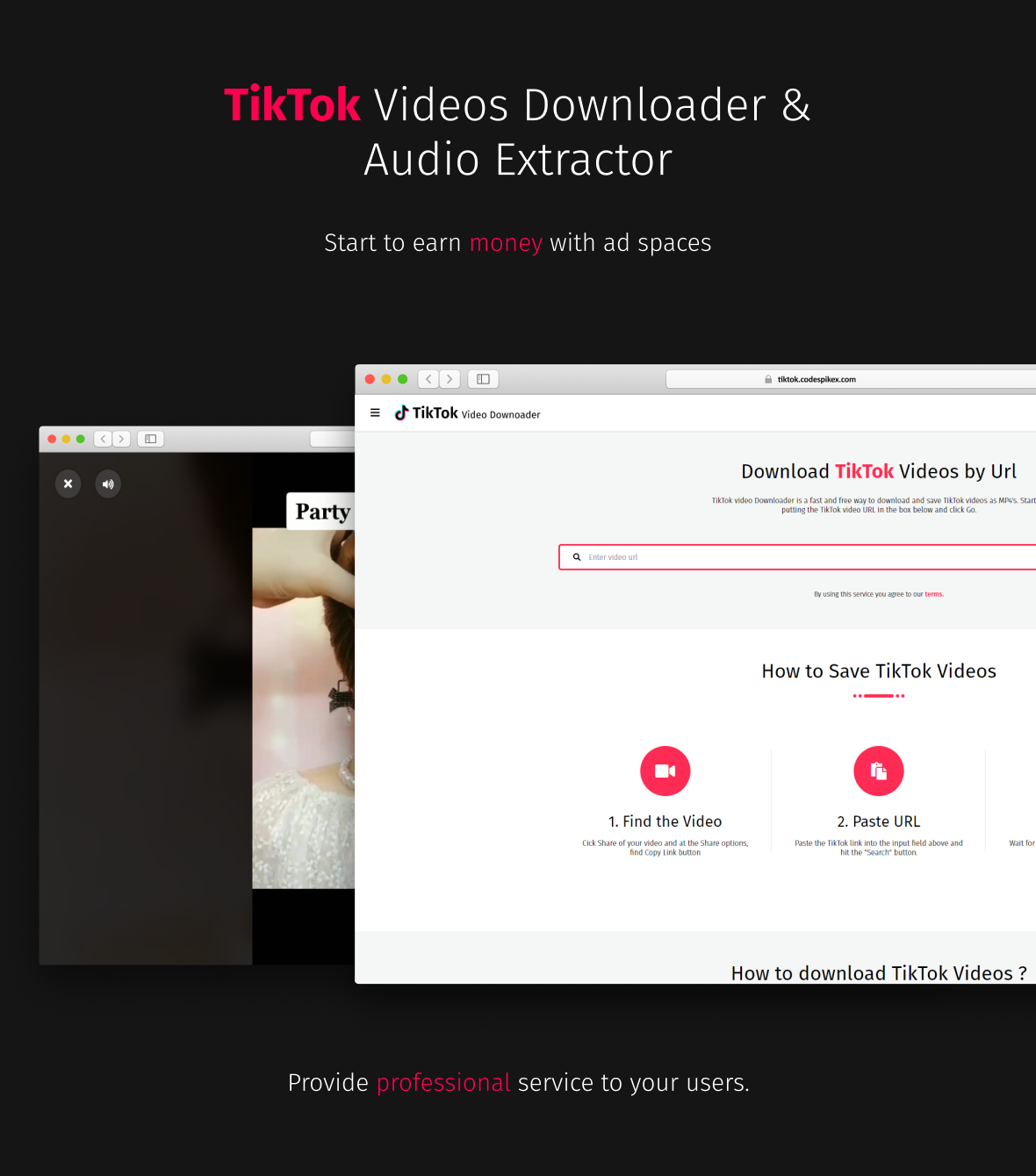 TikTok Video Downloader v3.0.5 - 无水印和音乐提取器插图(1)