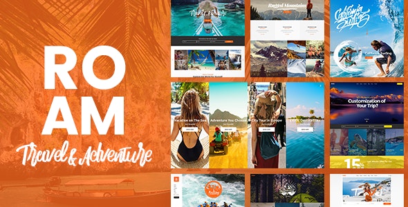 Roam v2.0 - 旅行和旅游 WordPress 主题插图