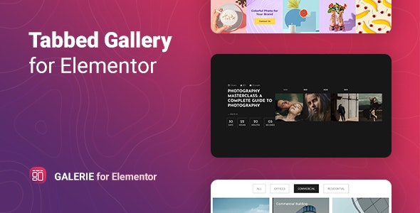 Galerie v1.0 - Elementor 的选项卡式画廊插图