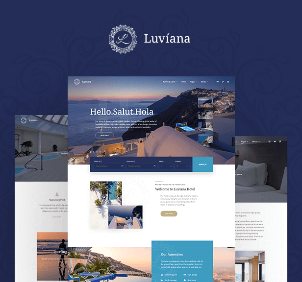 Luviana v1.2.4 - WordPress 酒店预订主题插图(1)
