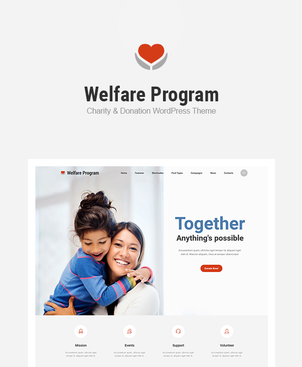 Welfare NGO v1.2.4 - 非营利组织慈善主题插图(1)