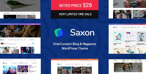 Saxon v1.9.2 - WordPress 新闻模板插图