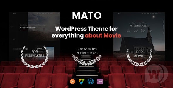 Mato v1.2.4 - 电影制片厂和电影制作人 WordPress 主题插图