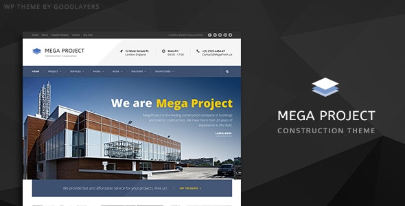 Mega Project v1.3.5 -  WordPress建设主题插图