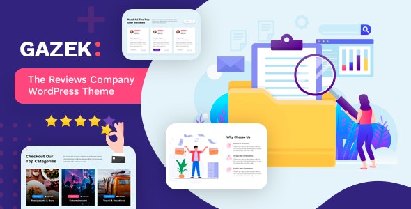 Gazek v1.3.3 - 审查和会员 WordPress 主题插图