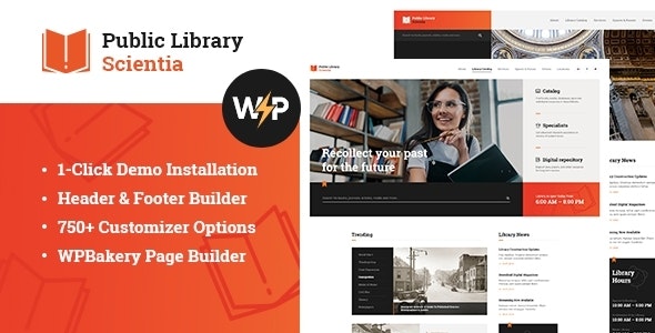 Scientia v1.0.2 -  WordPress公共图书馆和书店教育主题