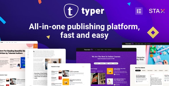 Typer v1.11.0 – 惊人的博客和多作者发布主题