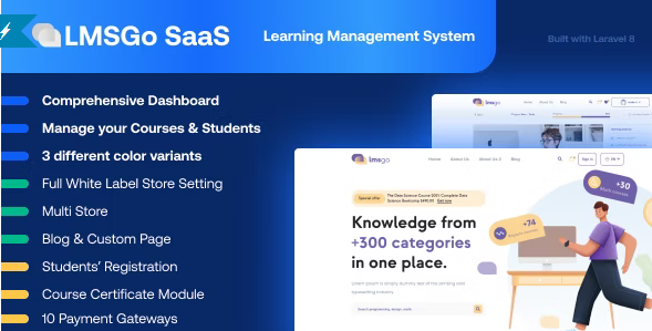 LMSGo SaaS v3.9 - 学习管理系统