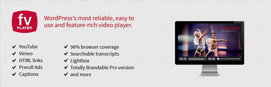 FV Flowplayer Video Player Pro v7.5.35.7212 - Wordpress播放器插件