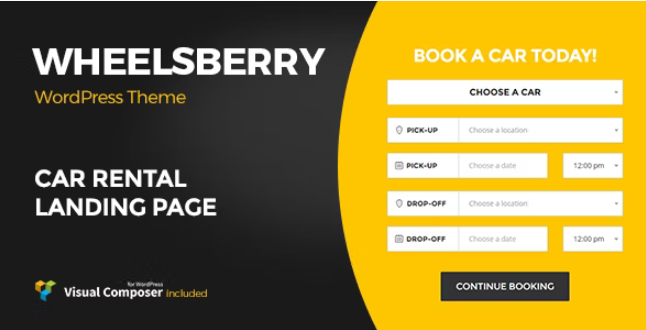 Wheelsberry v1.2.8 –  WordPress 汽车租赁主题