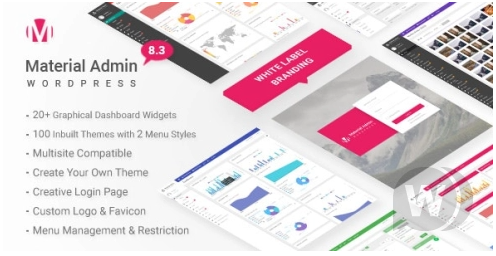 Material v8.5 - WordPress 管理面板模板