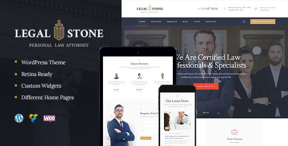 Legal Stone v1.2.2 - WordPress 律师主题插图